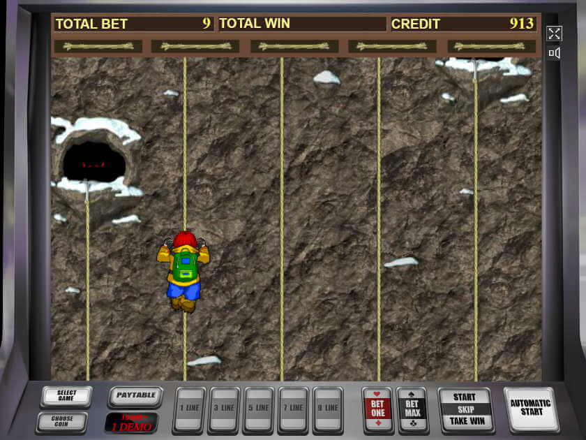 Бонус гейм Скалолаз Бонусная игра Веревки